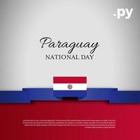 Paraguay nationaal dag. banier, groet kaart, folder ontwerp. poster sjabloon ontwerp vector