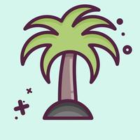 icoon palm. geschikt voor zomer symbool. mbe stijl. gemakkelijk ontwerp bewerkbaar. ontwerp sjabloon vector. gemakkelijk illustratie vector