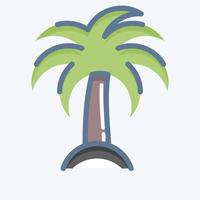 icoon palm. geschikt voor zomer symbool. tekening stijl. gemakkelijk ontwerp bewerkbaar. ontwerp sjabloon vector. gemakkelijk illustratie vector