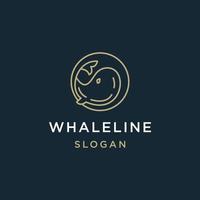 walvis logo icoon ontwerp sjabloon vector illustratie