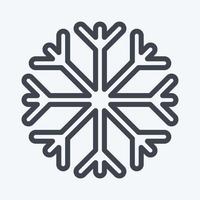 icoon sneeuw een bewijs. geschikt voor sportkleding symbool. lijn stijl. gemakkelijk ontwerp bewerkbaar. ontwerp sjabloon vector. gemakkelijk illustratie vector