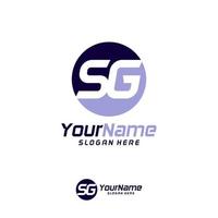 brief sg logo ontwerp sjabloon. eerste gs logo concept vector. creatief icoon symbool vector