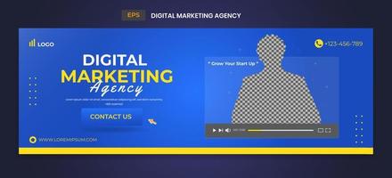 sjabloon voor digitale marketing-spandoek vector