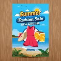 zomer mode poster vector