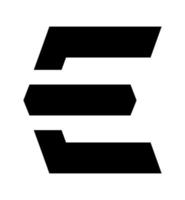e logo icoon. abstract, vlak logo ontwerp, hoofdstad e brief voor uw branding ontwerp. vector