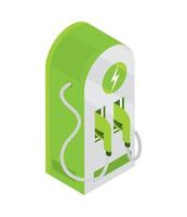 opladen station voor elektrisch voertuig vector