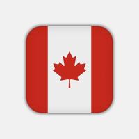 Canadese vlag, officiële kleuren. vectorillustratie. vector