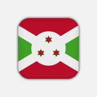 Burundese vlag, officiële kleuren. vectorillustratie. vector