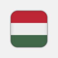 vlag van hongarije, officiële kleuren. vectorillustratie. vector