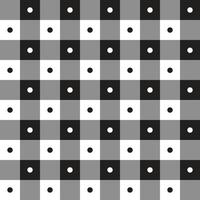 schattig polka punt cirkel meetkundig zoet element zwart wit grijs bw geruit katoenen stof patroon tekenfilm illustratie, mat, kleding stof, textiel, sjaal, omhulsel papier vector