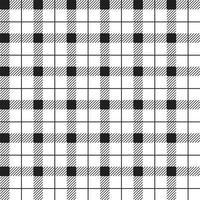 zwart wit grijs schattig lijn streep gestreept plaid geruit Scott Schotse ruit katoenen stof tekenfilm vector naadloos patroon afdrukken achtergrond