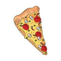 pizza snel voedsel icoon vector