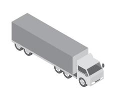 levering vrachtwagen pictogram vector