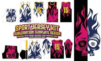 sport Jersey het drukken ontwerp patroon 97 sublimatie voetbal Amerikaans voetbal badminton vector