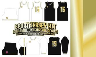 sport gouden Jersey het drukken patroon 92 sublimatie voor voetbal Amerikaans voetbal esport basketbal ontwerp vector