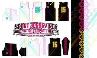 sport Jersey het drukken ontwerp patroon 96 sublimatie voetbal Amerikaans voetbal badminton vector