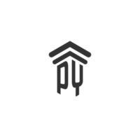 py eerste voor wet firma logo ontwerp vector