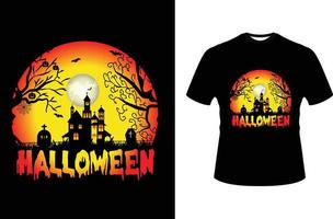 halloween modieus grafiek t-shirt ontwerp vector
