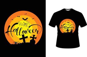 halloween modieus grafiek t-shirt ontwerp vector