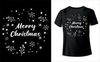 vrolijk Kerstmis t-shirt ontwerp met bewerkbare Kerstmis vector