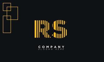 rs alfabet brieven initialen monogram logo r en s vector