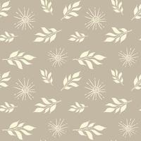 wijnoogst bloemen naadloos patroon in pastel kleur vector