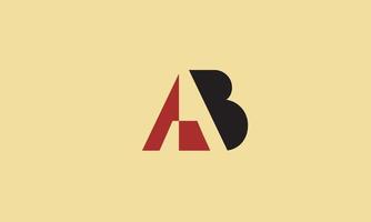 alfabet letters initialen monogram logo ba, ab, b en a vector