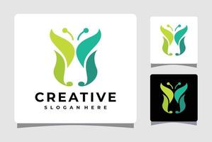 abstract vlinder logo sjabloon ontwerp inspiratie vector