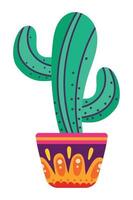 ingemaakte cactusdecoratie vector