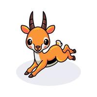 schattige kleine gazelle cartoon springen vector