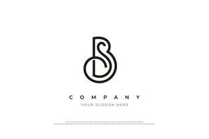 eerste brief sb logo of bs monogram logo ontwerp vector