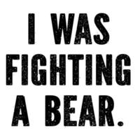 ik was vechten een beer vector
