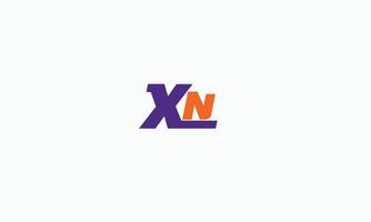 alfabet brieven initialen monogram logo xn, nee, X en n vector