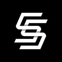 ss monogram logo ontwerp vector