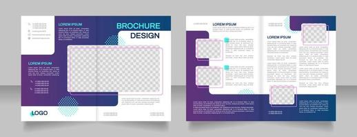 voorraad markt handel cursussen blanco brochure ontwerp. sjabloon reeks met kopiëren ruimte voor tekst. premade zakelijke rapporten verzameling. bewerkbare 4 papier Pagina's vector