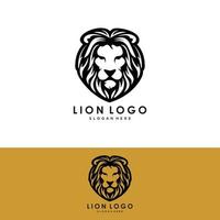 leeuw logo icoon hoofd logo vector