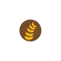 tarwe landbouw logo vector
