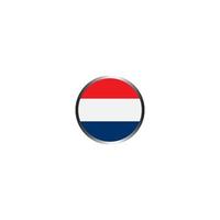 nederland vlag pictogram vector