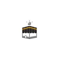 kaaba icoon. vector illustratie sjabloon ontwerp.