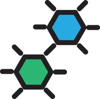 chemische formule-element lab test pictogram vector