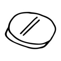pil hand- getrokken tekening. , scandinavisch, nordic minimalisme monochroom icoon sticker vector