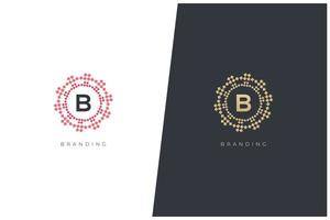 b brief logo vector concept icoon handelsmerk. universeel b logotype merk