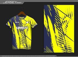 Jersey sport- t-shirt. voetbal Jersey voor voetbal club. geschikt voor Jersey, achtergrond, poster, enz. vector