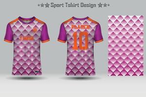 Amerikaans voetbal sport Jersey mockup abstract meetkundig patroon t-shirt ontwerp vector