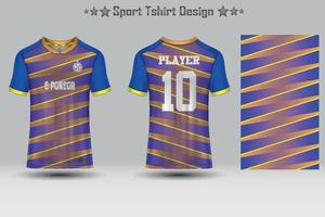 Amerikaans voetbal sport Jersey mockup abstract meetkundig patroon t-shirt ontwerp vector