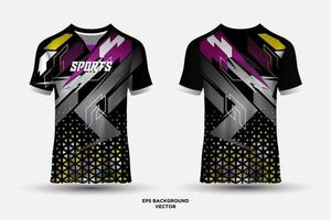 futuristische Jersey ontwerp sjabloon voetbal club uniform t-shirt voorkant en terug vector