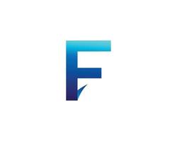 helling kleur modern f brief logo icoon ontwerp vector symbool illustratie.