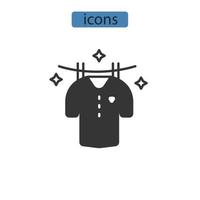 kleding pictogrammen symbool vector-elementen voor infographic web vector