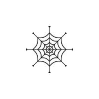 spinneweb icoon vector illustratie symbool ontwerp