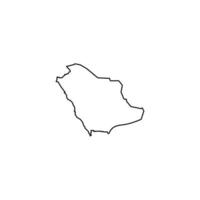 saudi Arabië kaart icoon vector
